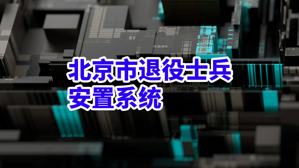 北京市退役士兵安置系统